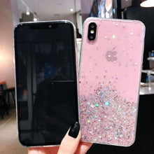 Load image into Gallery viewer, Glitter Luxury Soft Phone Case For iPhone 13 mini 12 Pro 11 ProMax For iPhone XR XS Max X 8 7 6s 6 Plus Back Cover Case Fashion Glitter Silicone Clear Shiny Sparkly Soft Flexible Shock-Absorbing Slim Protective Case