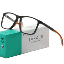 Load image into Gallery viewer, BARCUR Lightweight Sports Reading Glasses for Men & Women β Ultra-Light PC Frame Durable Presbyopia Eyewear with HD Transparent Acrylic Lenses β Comfortable Rectangle Readers for Casual Daily Wear and Outdoor Use