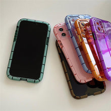 Load image into Gallery viewer, Luminous Shockproof Bumper Phone Case For iPhone 11 14 Pro Max 12 11 13 Pro Max X XR XS Max Transparent Back Cover Full Bumper Case Strong Classic Phone Case