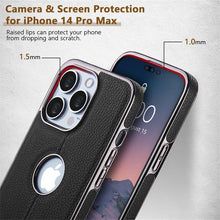 Load image into Gallery viewer, Luxury Texture Leather Case for iPhone 14 Pro MAX Plus Case With Hole Silicone Full Protection Back Cover Thin Flexible Soft Grip Luxury PU Leather Cover Durable Anti-Scratch Full Phone Cases