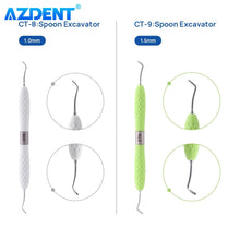 Load image into Gallery viewer, AZDENT Dental Restoration Instrument Enamel Chisel Set Spoon Excavator Gingival Margin Trimmer Cord Packer Repair Probe Tool