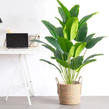 Load image into Gallery viewer, Artificial Tropical Palm Tree with Real Touch Banana Leaves