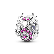Load image into Gallery viewer, 100% 925 Sterling Silver Rainbow Zircon Butterfly Dragon Silicone Stopper Charms - Colorful Beads for DIY Bracelets, Customizable Jewelry for All Occasions