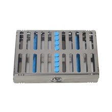 Load image into Gallery viewer, Dental Sterilization Tray Case Box Holder Autoclave Sterilizer Teaching Instruments Dental Cassette File Burs Disinfection Tray