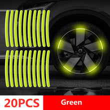 Load image into Gallery viewer, Car Wheel Hub Reflective Stripes Door Handle Safety Warning Sticker Car Rear Warning Tape Automobile Sticker Exterior Accessorie