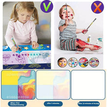 Load image into Gallery viewer, 100x80CM Magic Water Drawing Mat Coloring Doodle With Reusable Magic Pens Montessori Painting Board Educational Toys Kids Gifts