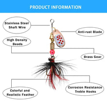 Load image into Gallery viewer, Metal Spoon Spinner Lure Set (10pcs) – 2–8g Fishing Spoonbait Crankbait Wobblers for Pike, Bass, Trout & Saltwater Freshwater Fishing
