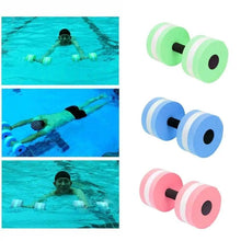 Load image into Gallery viewer, 1Pc Multicolor Floating Water Dumbbell Pool Fitness Equipment Aquatic Exercise Dumbbells for Water Sports Women Men Children