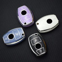 Load image into Gallery viewer, 2/3 Buttons For Mercedes Benz A B G R Class GLA GLK W176 W204 W251 W463 Soft TPU Car Remote Key Case Cover Shell Fob Accessories