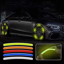 Load image into Gallery viewer, Car Wheel Hub Reflective Stripes - Safety Tire Warning Stickers for Night Driving
