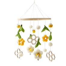 Load image into Gallery viewer, Wooden Baby Crib Mobile with Music Box Bell