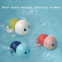 Load image into Gallery viewer, Baby bath toys for children water play small yellow duck swimming baby kids play with water duckling small turtle boys and girls