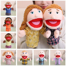 Load image into Gallery viewer, 28-33cm Kids Plush Finger & Hand Puppet Popular Activity Boy Girl Role Play Bedtime Story Props Family Role Playing Toys Doll