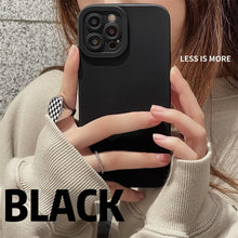 Load image into Gallery viewer, High-end Black Shockproof Silicone Phone Case For iPhone 13 12 Pro 11 Pro Max For Men Protect Lens Cover Compatible with iPhone Silicone Rubber Case Comfortable Grip