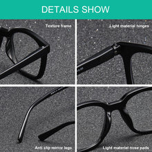 Load image into Gallery viewer, BARCUR Fashion Retro Leopard Pattern Women's Presbyopia Glasses Durable Multi-Degree PC Rectangular Small Frame with Transparent Acrylic Lenses for Reading or Work