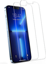 Load image into Gallery viewer, HD Clear Scratch Resistant Anti-Fingerprint Tempered Glass Film Full Screen Coverage Protector For Iphone 14 Pro Max Front Back Screen Protector HD Clarity Anti-Fingerprint Scratch Tempered Glass For Iphone 13