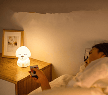 Load image into Gallery viewer, Dog LED Night Light Touch Sensor Remote Control Colors USB Rechargeable Silicone Puppy Lamp For Children Kids Baby Perfect Gift