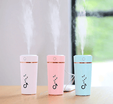 Load image into Gallery viewer, New USB Portable Mini Air Humidifier 200 ML Ultrasonic Essential Oil Diffuser For Home Bedroom Office Car With 7 Color Lights