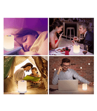 Load image into Gallery viewer, Touch Dimmable Table Lamp, Bedside Table Lamp, LED Night Light with Color Changing Portable for Living Room Bedroom