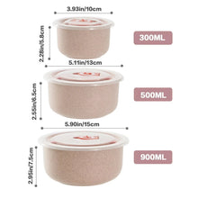 Load image into Gallery viewer, 3PCS Bento Food Storage Containers – Microwaveable Meal Prep Box
