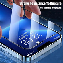 Load image into Gallery viewer, 4Pcs Full Cover Screen Protectors for IPhone 13 11 12 Pro Max Mini 13Pro 11Pro 14 PRO XS MAX X XR SE 6S 8 7 Plus Tempered Glass Ultra Clear Tempered Glass Case Friendly Easy to Install Screen Protector