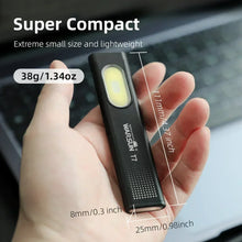 Load image into Gallery viewer, Warsun LED Keychain Flashlight USB-C Rechargeable 600Lm Portable Mini Torch Light Pocket Lantern Flood Work Light With Magnet