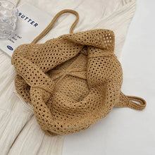 Load image into Gallery viewer, Women’s Knitted Shoulder Bag – Large Capacity Crochet Tote Handbag