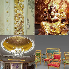 Load image into Gallery viewer, 100 Sheets Gold Leaf Paper - DIY Art, Craft, & Decoration Kit