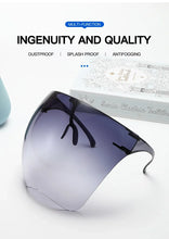 Load image into Gallery viewer, Full Face Sunglasses Mask Women Men Protective Faceshield Glasses Goggles Covered Spherical Lens Anti-Spray Cycling Sunglasses