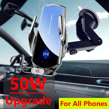 Load image into Gallery viewer, 50W Wireless Charger Car Air Vent Stand Phone Holder Fast Charging Station For Samsung S22 S21 S20 S10 iPhone 12 13 14 Pro Max