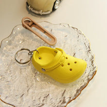 Load image into Gallery viewer, 1PCS 3D Mini 7.5cm EVA Beach Hole Little Croc Shoe Keychain Bag Accessories Decoration Keyring Car Handbag Key Chain Charms