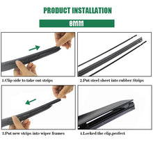 Load image into Gallery viewer, Car Wiper blade Insert Natural Rubber Strip Windshield strips (Refill) 8mm 6mm 14"16"17"18"19"20"21"22"24"26"28" Car Accessories