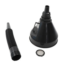 Load image into Gallery viewer, 2 in 1 Plastic Funnel Can Spout For Oil Water Fuel Petrol Diesel Gasoline 2018 New Arrive High Quality Car Accessories Black