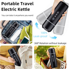 Load image into Gallery viewer, Electric Kettle 12V24V Portable Car Heating Cup 500ml Travel Heating Touch Screen Intelligent Adjustable Temperature Thermal Cup