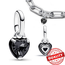Load image into Gallery viewer, Sparkling Star Mini Dangle Charm - 925 Sterling Silver Green Heart Charm for Me Bracelet, Zircon & Crystal Accent, Customizable Girl Party Jewelry