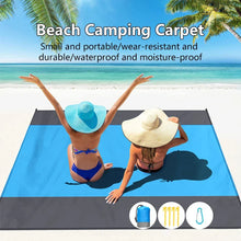 Load image into Gallery viewer, Sandproof Beach Blanket Waterproof Picnic Mat (200×210cm) – Lightweight Outdoor Camping & Travel Mat