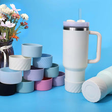 Load image into Gallery viewer, Silicone Boot Sleeve for Stanley 40 oz Quencher & IceFlow 20oz 30oz, Protective Tumbler Cup Boot Sleeve Water Bottle Accessories