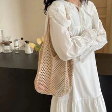 Load image into Gallery viewer, Women’s Knitted Shoulder Bag – Large Capacity Crochet Tote Handbag