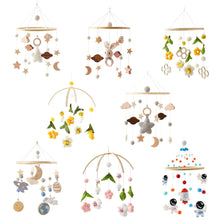 Load image into Gallery viewer, Wooden Baby Crib Mobile with Music Box Bell