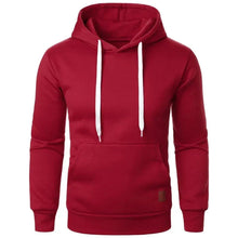 Load image into Gallery viewer, Men’s Casual Lightweight Hoodie – Solid Color Drawstring Pullover Sweatshirt for Streetwear & Outdoor Style