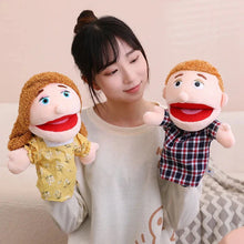 Load image into Gallery viewer, 28-33cm Kids Plush Finger & Hand Puppet Popular Activity Boy Girl Role Play Bedtime Story Props Family Role Playing Toys Doll
