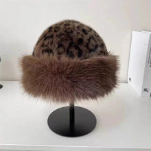 Load image into Gallery viewer, New Fluffy Fur Women's Winter Hat Winter Snow Ski Cap Female Faux Fur Thick Warm Windproof Hat Russian Hat Mink Fisherman's Hat