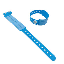 Load image into Gallery viewer, 100pcs Waterproof Soft PVC Medical Wristbands Writable Patient Identification Bracelets Vinyl Band for Healthcare