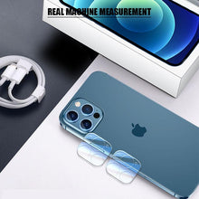 Load image into Gallery viewer, 3pcs Camera Glass For Iphone 13 12 11 Pro Max Lens Protector Iphone 13 12 11 Mini Xs Max 8 7 6 6s Plus X Xr Se 2020 Glass Ultra Thin Transparent Camera Lens Cover Black Ring HD Clear Scratch Resistant