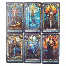 Load image into Gallery viewer, Stained Glass Tarot Card Deck – 78 Cards for Family & Divination