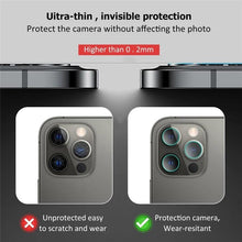Load image into Gallery viewer, 2PCS Camera Protector Glass For iPhone 13 12 14 Pro Max Lens Screen Protector Film For iPhone 13 12 Mini 14 Pro Max Lens Glass Mini Camera Lens Protector