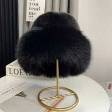 Load image into Gallery viewer, Fluffy Fur Fisherman Hat For Women Winter Plush Ear Protection Cap Windproof Warm Female Panama Caps Solid Fashion Bucket Hat