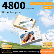 Load image into Gallery viewer, 2.4 Inch Kids Digital Camera 1080P 48MP Retro Students Camera 8 X Zoom Compact Camera Camcorder for Beginner Photography