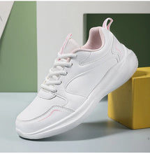 Load image into Gallery viewer, Women Running Shoes PU Leather Lace-up Men Warm Light Walking Sneaker Fitness Sport Flats Comfortable Black Size 35-44 Loafers