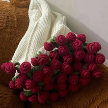 Load image into Gallery viewer, 1pcs Finished Flower Bouquet Blanket Soft and Lightweight Knitted Throw Blankets for Birthday Wedding Valentine’s Day Home Decor